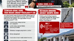 PT CSK BERI KLARIFIKASI TERKAIT PROYEK RS UNTAD: TEMUAN KRAK HARUS DIUJI DENGAN DOKUMEN KONTRAK
