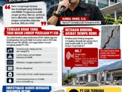 PT CSK BERI KLARIFIKASI TERKAIT PROYEK RS UNTAD: TEMUAN KRAK HARUS DIUJI DENGAN DOKUMEN KONTRAK